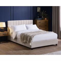 Julian Bowen Aylen Oatmeal Linen Upholstered Bed Frame