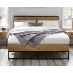 Julian Bowen Harlow Bed Frame in Light Oak