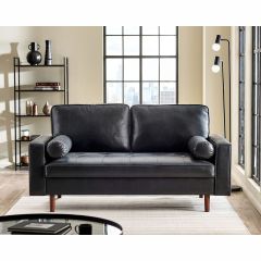 Julian Bowen Henley 3 Seater Sofa in Black