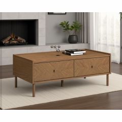 Kairo 2 Drawer Coffee Table in Oak
