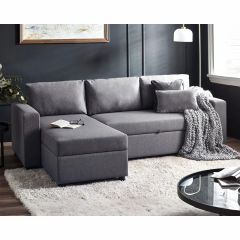 Julian Bowen Angel Sofabed with Storage in Grey