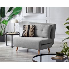 Julian Bowen Rowan Single Sofabed in Light Grey
