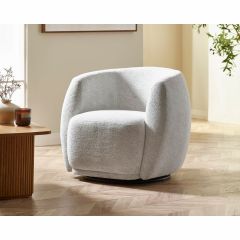 Julian Bowen Bowline Chenille Swivel Chair - Choose Your Colour
