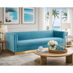 Cora 3 Seater Velvet Sofa -  Choose Your Colour