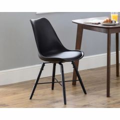 Julian Bowen Kari Dining Chair in Black - Set of 2