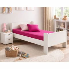 Ameiia 3ft Single Bed in White – EU Size