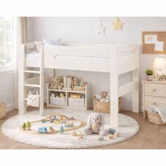 Venus Mid Sleeper Bed in White