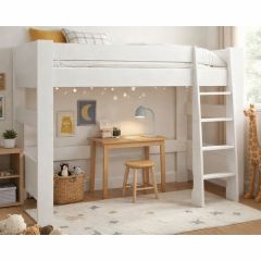 Rocket 3ft High Sleeper Bed in White - UK Single