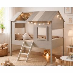 Jungle Treehouse Bed in Grey & Beige