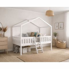 Eliza House Mid Sleeper in White