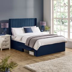 Julian Bowen Leila Royal Blue Dual Storage Bed - Choose Your Size