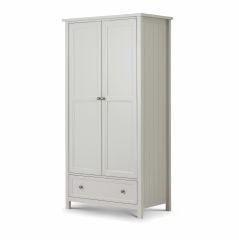 Julian Bowen Maine 2 Door Combination Wardrobe in Dove Grey