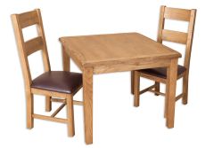 Boston Rustic Living Small Square Dining Table