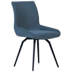 Corby Swivel Chair in Light Blue