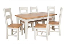Boston Ivory Living Large Extending Ivory Dining Table