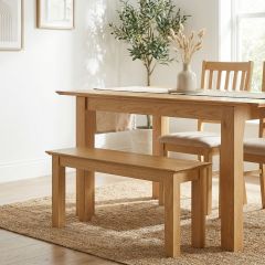 Keswick Oak Small Bench 90cm