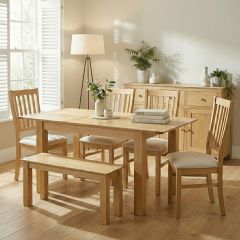Keswick Oak Extendable Dining Table 1200-1550