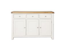 Boston White Living 3 Door/Drawer White Sideboard
