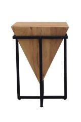 Mumbai Small Light Pyramid Shaped Side Table