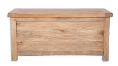 Rajasthan Blanket Box in Natural Wood 