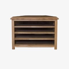 Opus Corner TV Unit in Solid Oak