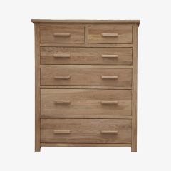 Opus Jumbo Chest of Drawers in Solid Oak