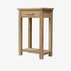 Opus Small Hall/Console Table in Solid Oak