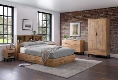 Julian Bowen Bali Ottoman Storage Bed in Light Oak