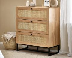Julian Bowen Padstow 3 Drawer Chest in Oak