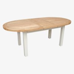 Homestyle Painted Deluxe Oval Table in Solid Oak