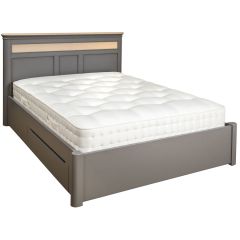 Pebble 4ft 6 Double Bed with Drawers in Slate Grey