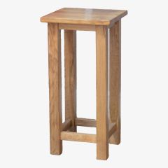Rustic Occasional Square Lamp Table in Solid Oak
