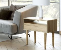 Scandic Lamp Table in Solid Oak