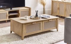 Julian Bowen Sydney 2 Drawer Coffee Table in Oak