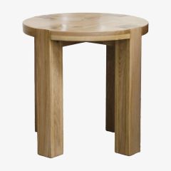 Trend Solid Oak Round Lamp Table