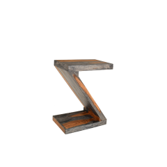 Cube Sheesham Z Side Table