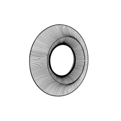 Chico Black Large Wire Mirror