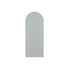 White Large Arched Window Mirror