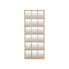 Tall Washed Wood Window Mirror