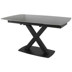Corby Medium Extending Dining Table In Grey Stone