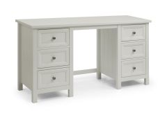 Julian Bowen Maine Dressing Table in Dove Grey + FREE Stool