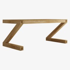 Small Z Dining Table in Solid Oak