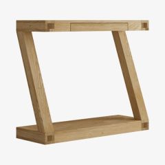 Z Hall Table in Solid Oak