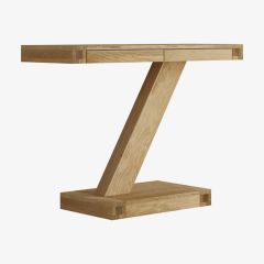 Z Modern Console Unit in Solid Oak