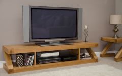 Z Large Plasma Unit in Solid Oak