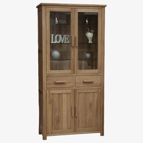 Opus Solid Oak 4D Library Unit | Free Delivery | eFurn