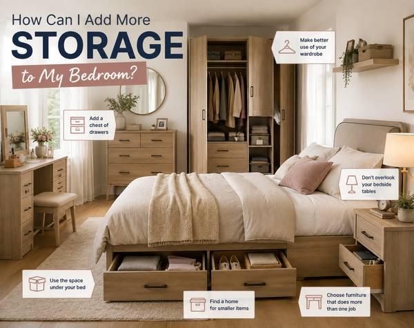 How Can I Add More Storage to My Bedroom?