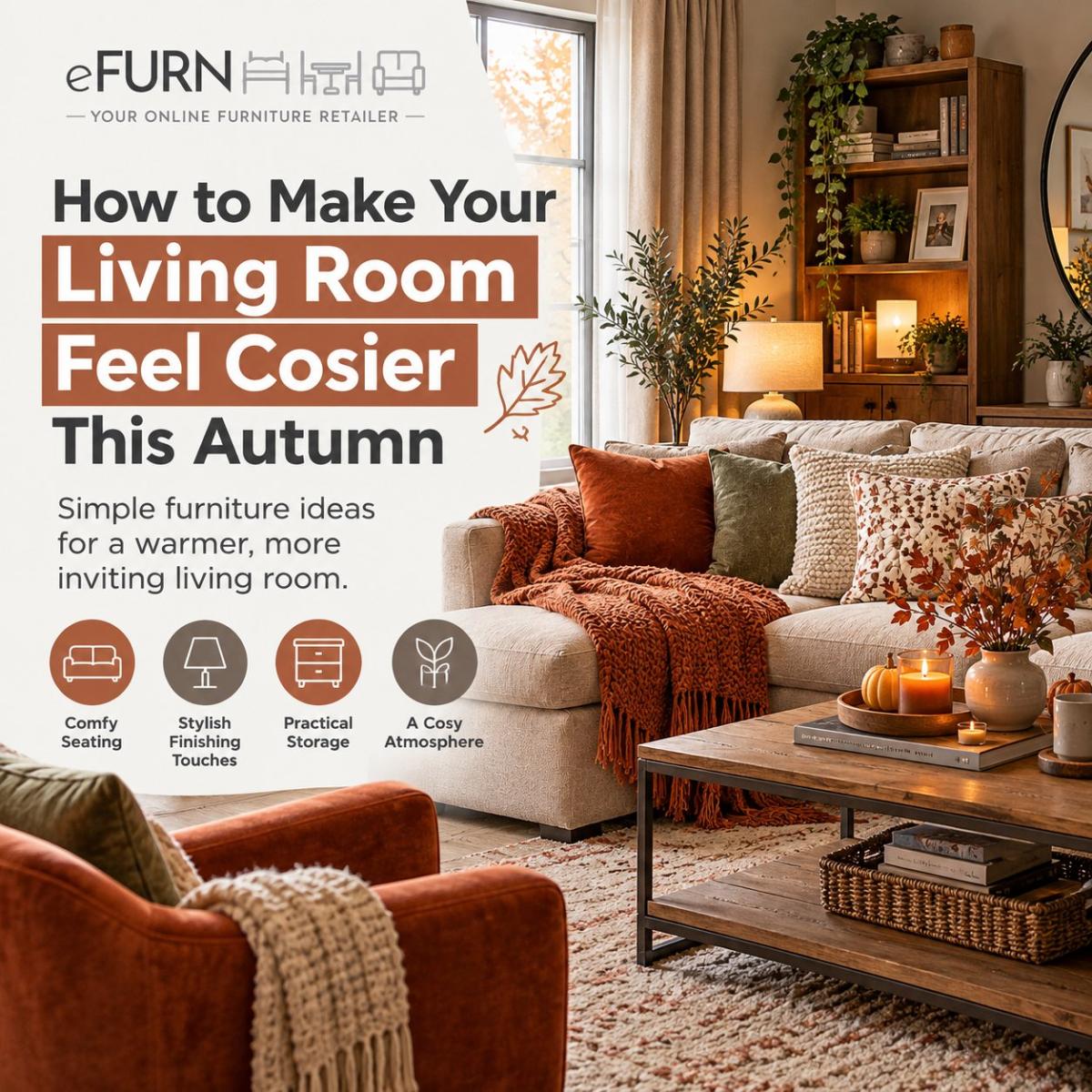 How to Make Your Living Room Feel Cosier This Autumn